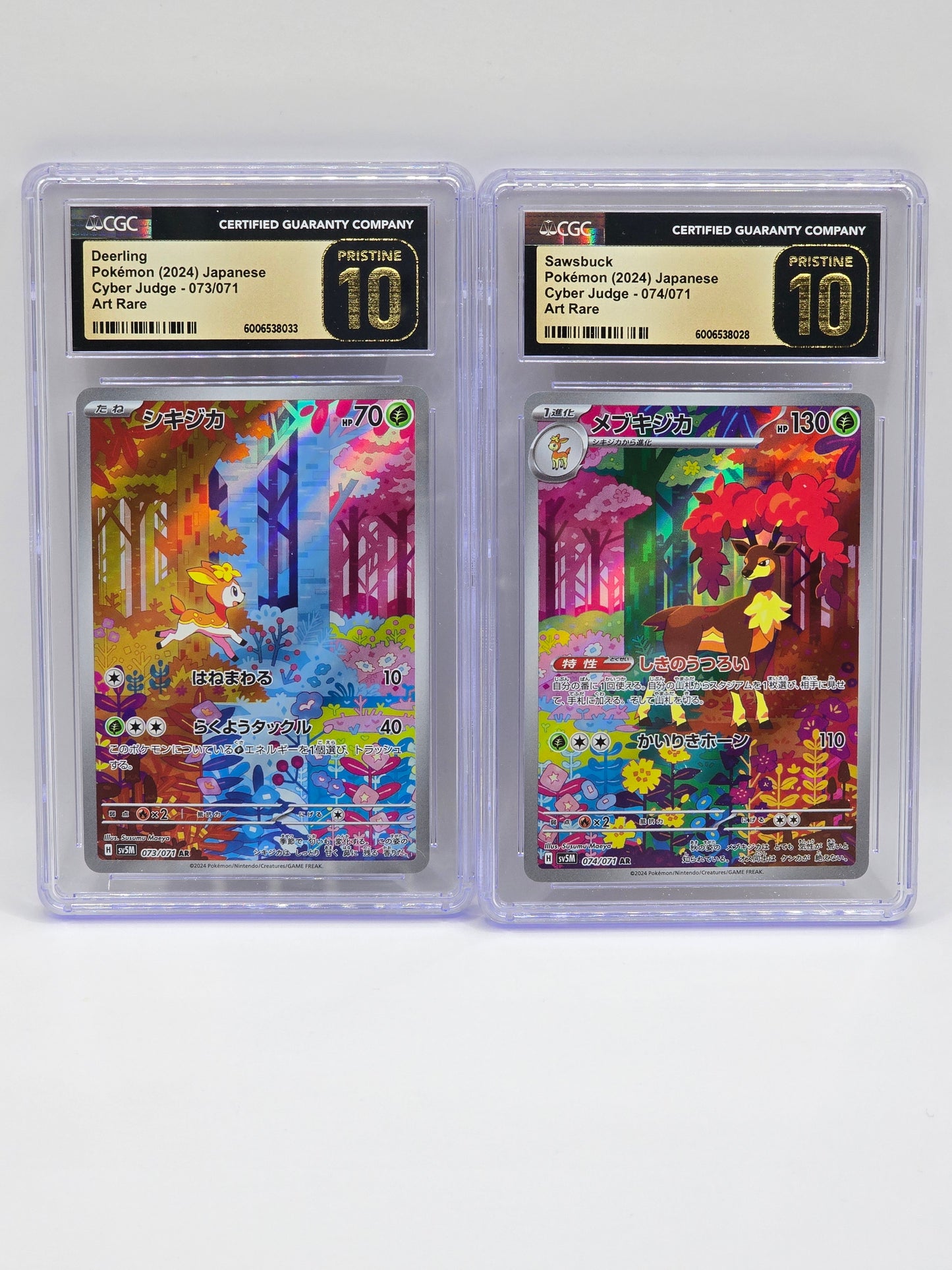 Deerling & Sawsbuck - Cyber Judge SET - CGC 10 Pristine