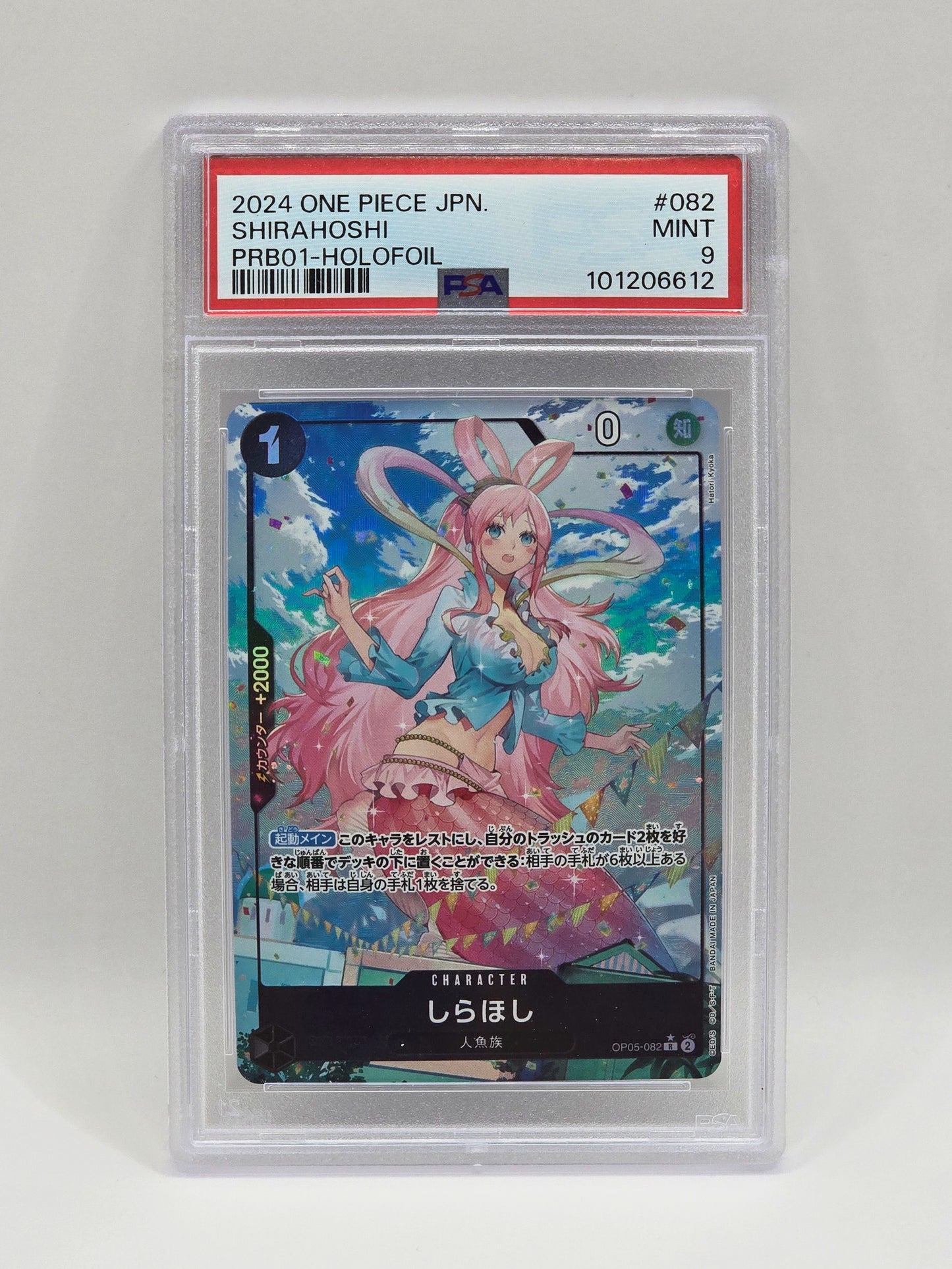 Shirahoshi OP05-082 HoloFoil - PSA 9