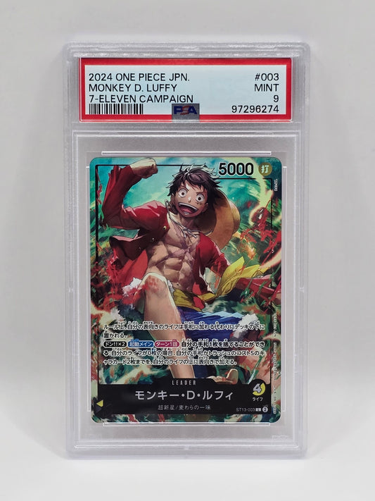 Monkey D. Luffy ST13-003 7-Eleven Campaign - PSA 9