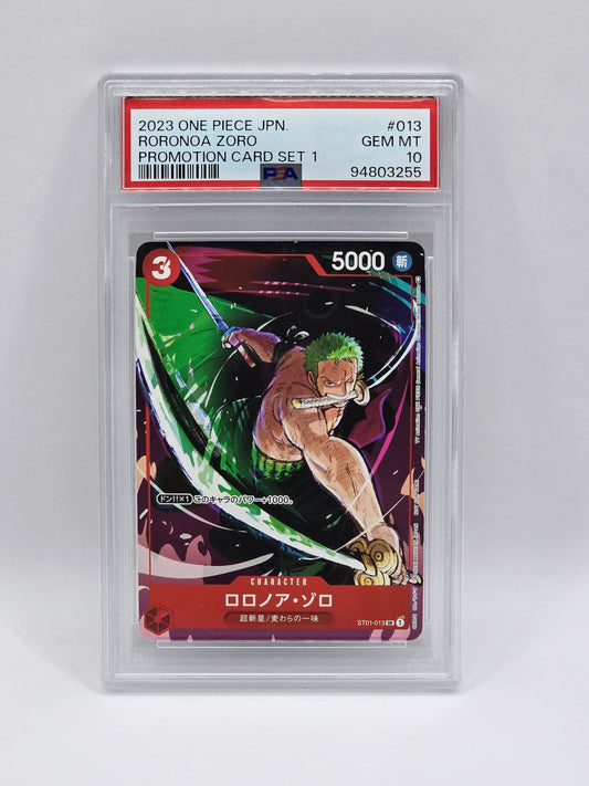 Roronoa Zoro ST01-013 Promo Card Set 1 - PSA 10