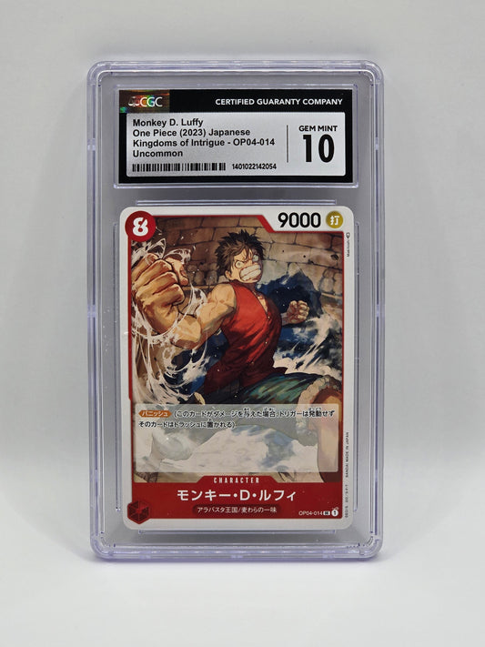 Monkey D Luffy OP04-014 - CGC 10