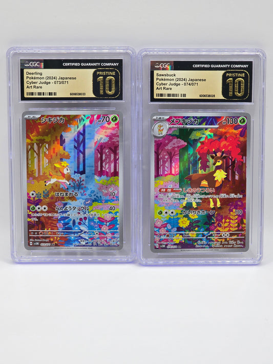Deerling & Sawsbuck - Cyber Judge SET - CGC 10 Pristine