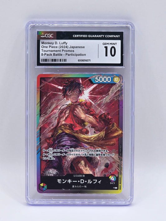 Monkey D. Luffy Tournament Promos 8-pack Battle - CGC 10
