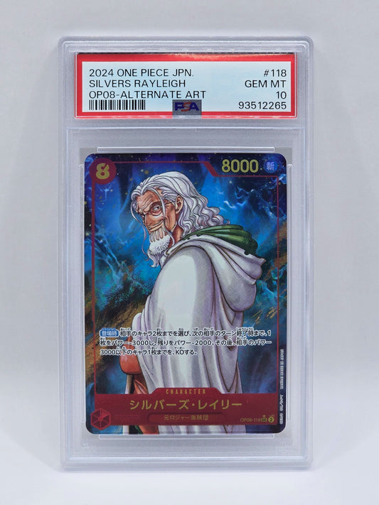 Silvers Rayleigh OP08-118 Alt Art - PSA 10