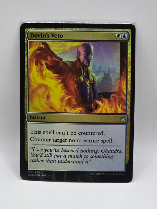 Dovin's Veto FOIL - War of the Spark