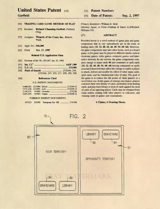 Magic: The Gathering Alpha, Beta - Official Patent Art Print