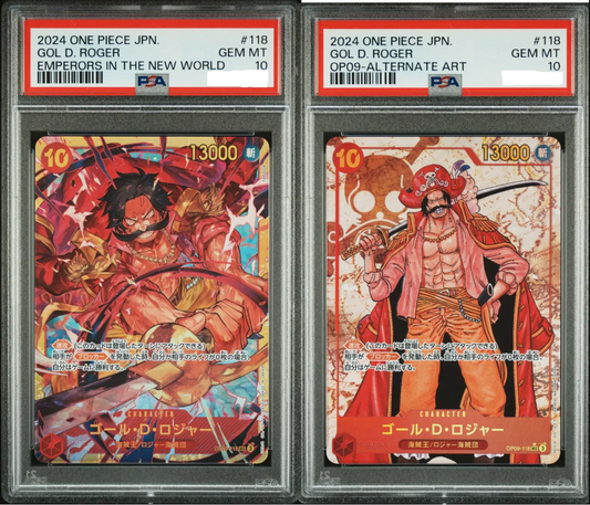 Gol D. Roger OP09-118 - PSA 10 Set